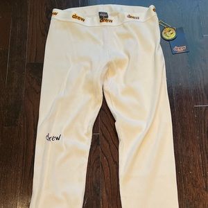 NWT Drew house long underwear leggings white size L